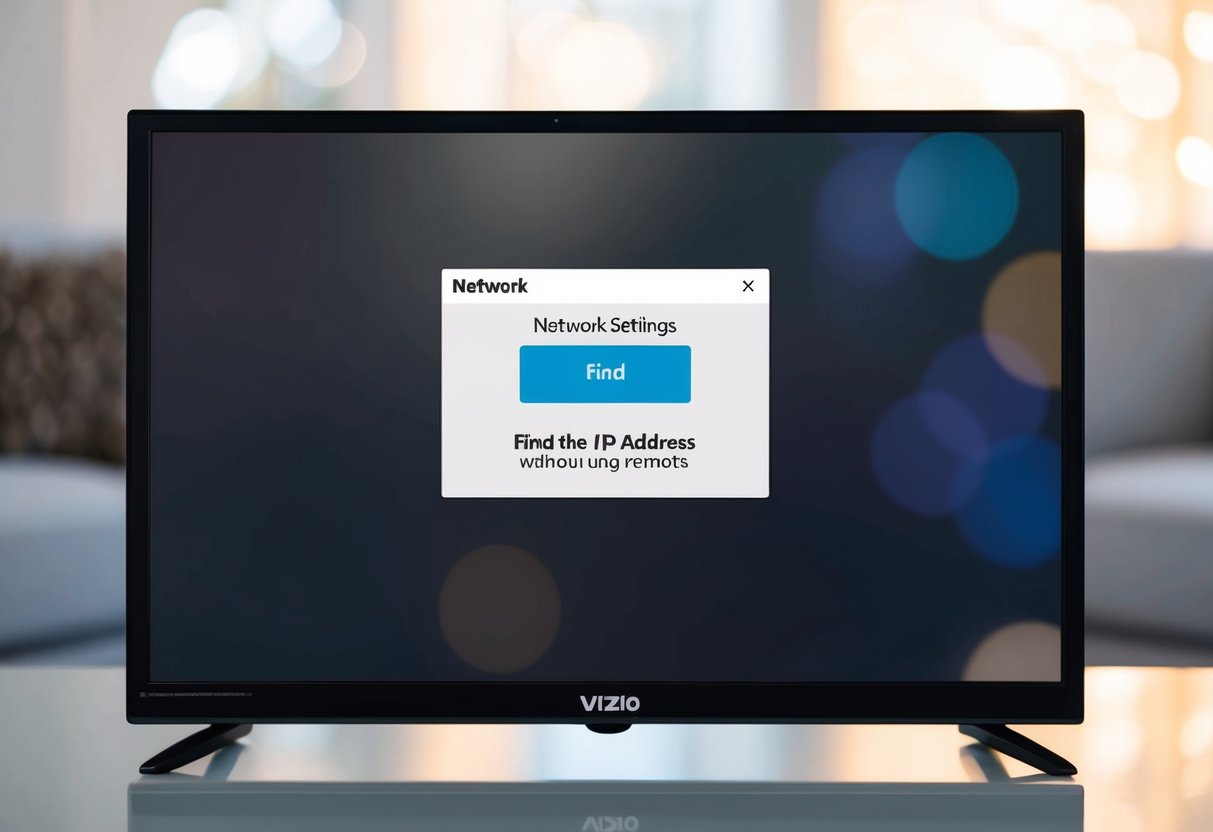 How to Find My Vizio TV IP Address Without Remote: Step-by-Step Guide